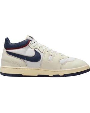 Nike Attack Prm Paneled Leather Sneakers - White