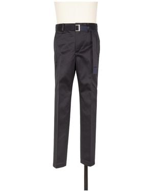 Sacai Slim Fit Chino Trousers - Grey