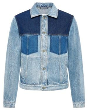 Maison Margiela Patchwork Denim Jacket - Blue