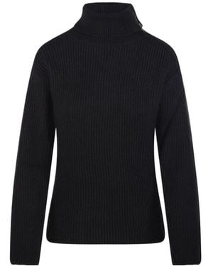 P.A.R.O.S.H. Turtleneck Knit Jumper - Blue