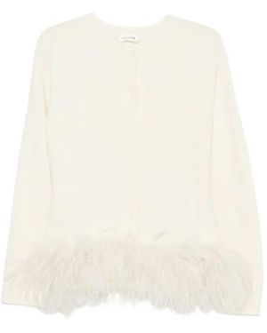 P.A.R.O.S.H. Long-Sleeved Knitted Cardigan - Natural