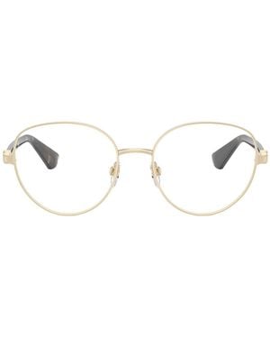 Burberry Eyewear Round Frame Glasses - White