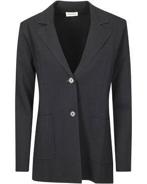P.A.R.O.S.H. P.A.R.O..H. Roma Single-Breasted Blazer - Black