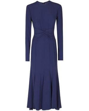 Alberta Ferretti Long-Sleeved Dress - Blue