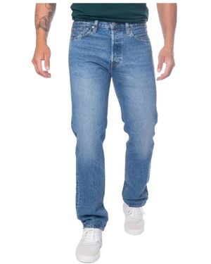 Levi's Denim Pants With Belt Loops - Blue