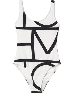 TOTEME Monogram Swimsuit - White