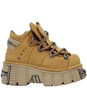 Vetements X New Rock Platform Sneakers - Brown