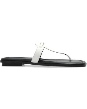 MICHAEL Michael Kors Lena T-Strap Sandals - White