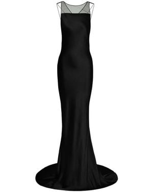 Maison Margiela Spaghetti Strap Maxi Dress - Black