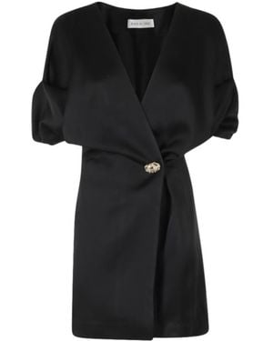 Raquel Diniz V-Neck Dress - Black