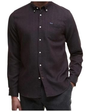 Barbour Button Patch Shirt - Blue