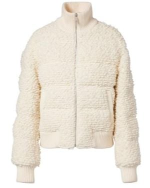 Perfect Moment Après Wool Down Bomber Jacket - Natural