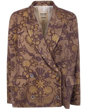 Uma Wang 'Crossword' Jacket - Brown