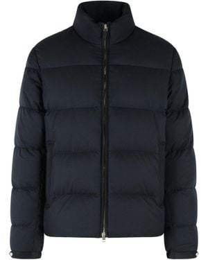 ZEGNA Long-Sleeved Padded Jacket - Blue