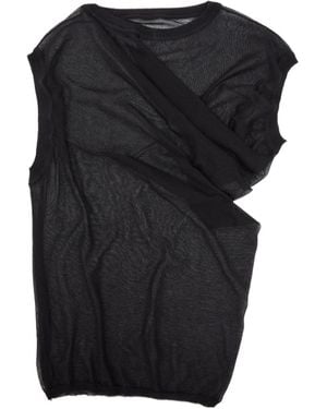 Paloma Wool Asymmetrical Knit Top - Black