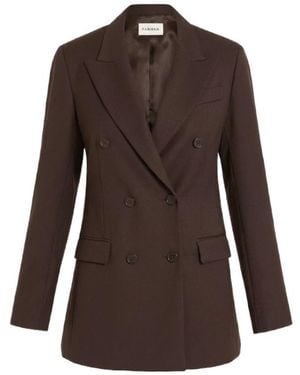 P.A.R.O.S.H. Double-Breasted Blazer - Brown