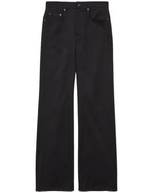 Balenciaga Straight Fit Tailored Pants - Black