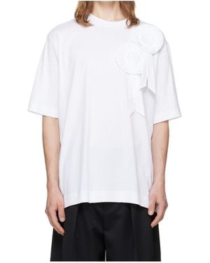 Simone Rocha Rose Knot Loose T-Shirt - White