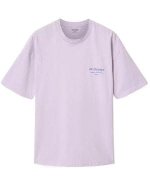 AllSaints Xander Short-Sleeve T-Shirt - Purple