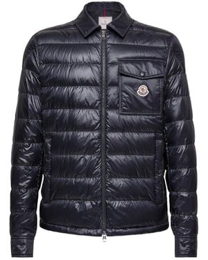 Moncler Zip-Up Padded Jacket - Blue