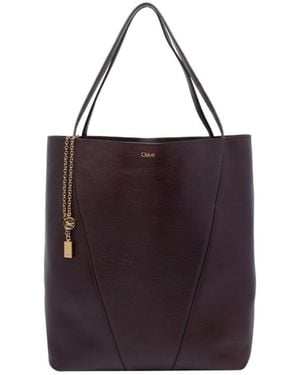 Chloé Spin Tote Bag - Purple
