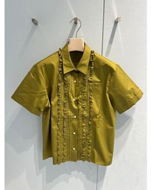 Miu Miu Poplin Shirt - Grey