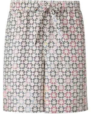 Givenchy Logo Printed Drawstring Bermuda Shorts - Multicolor