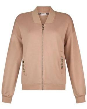 Liu Jo Zip-Fastening Sweatshirt - Natural