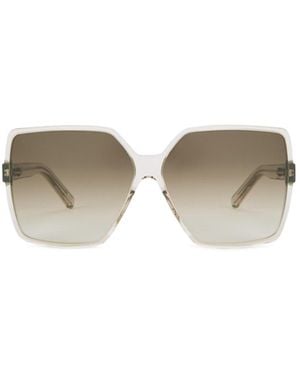 Saint Laurent Clear Sunglasses - Metallic