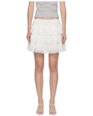 Marissa Chiara Elastic Waist Skirt - White