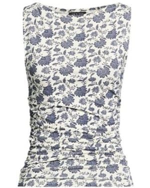 Rag & Bone Printed Sleeveless Top - Blue