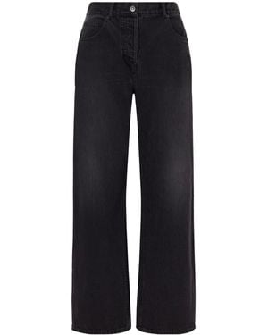 The Row Finbar High-Rise Wide-Leg Jeans - Blue