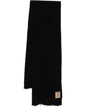 Uma Wang Ribbed-Knit Scarf - Black
