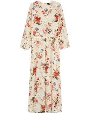 Weekend by Maxmara Floral Printed Wrapround Jumpsuit - Metallic