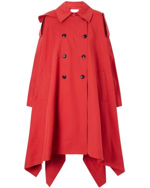 Rohe Cotton-Gabardine Coat - Red