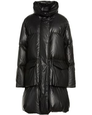 MM6 by Maison Margiela Long Sleeves Down Coat - Black
