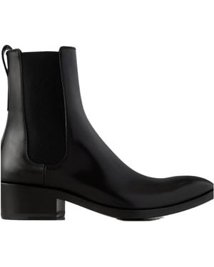 Tom Ford Pointed-Toe Chelsea Boots - Black