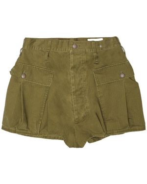 R13 Herringbone Shorts - Green