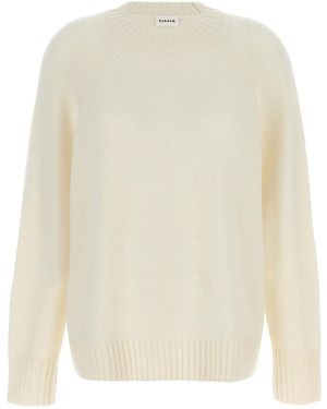 P.A.R.O.S.H. Crewneck Long-Sleeve Sweater - White