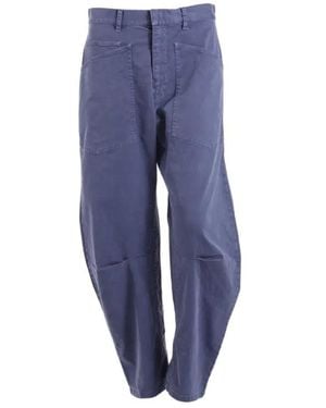 Nili Lotan Casual Trousers With Belt Loops - Blue