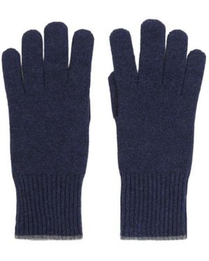 Brunello Cucinelli Knitted Gloves - Blue