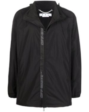 Off-White c/o Virgil Abloh Industrial-Strap Lightweight Jacket - Black