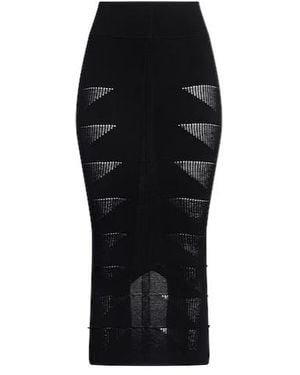 Rick Owens Minimalist Solid Color Pencil Skirt - Black