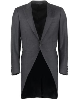 Canali Single-Breasted Long-Sleeve Jacket - Black