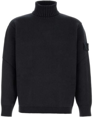 Stone Island Long-Sleeve Knit Top - Blue