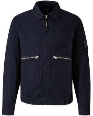 C.P. Company Long-Sleeved Casual Jacket - Blue