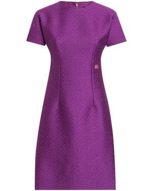 Dolce & Gabbana Textured Dress - Purple