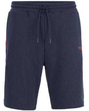 BOSS Logo Straight Shorts - Blue