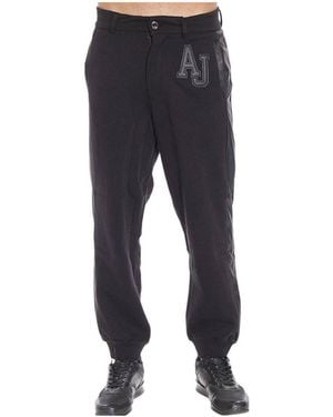 Armani Jeans Logo Casual Trousers - Blue