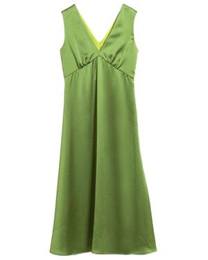 Weekend by Maxmara Trumpet Satin Dress - Green